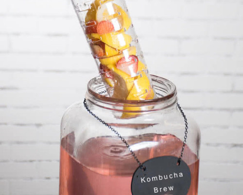 Large Polycarbonate Infuser. Add fair, herbs, spices and teas to your beverage . its 2-5 gallon dispensers. 