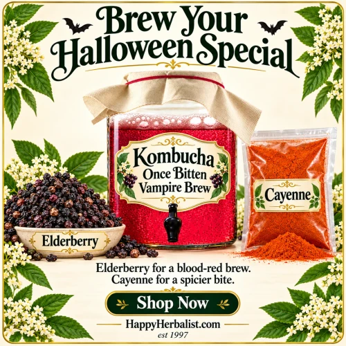 Fresh Kombucha Vampire Blood-Red Brew