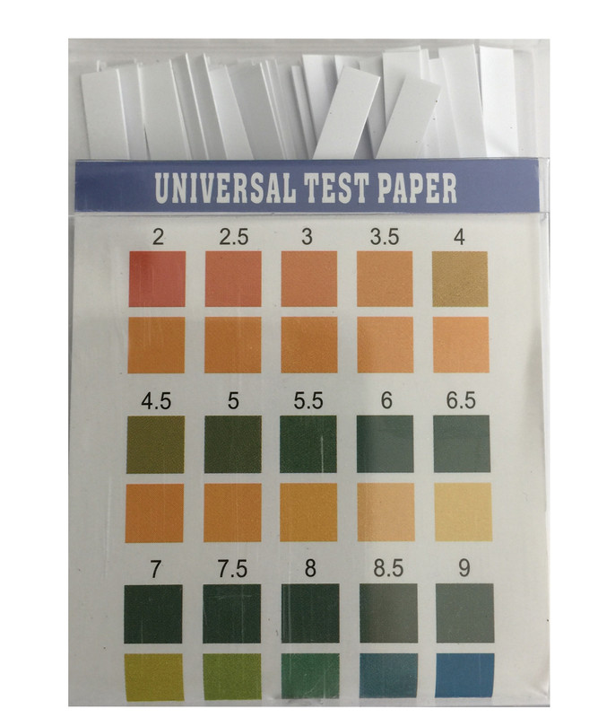 ph test paper color chart