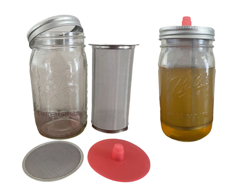 Craft Cold Brew Tea Filter - Fits Wide Mouth Mason Jars
