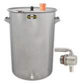 25 Gallon Kombucha Brewer and Second Fermenter. Stores, mixes, blends and transport . May also be adapted as a server. visit HappyHerbalist.com for everything kombucha. From home to micro brewery to the universe and beyond. 