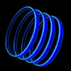 LED Illuminated Wheel Rings Blue (ORA4215-002)