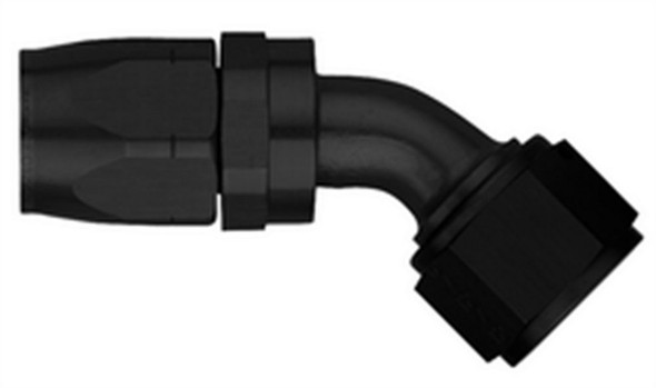 #6 45 Deg Hose End Black (AERFCM4422)