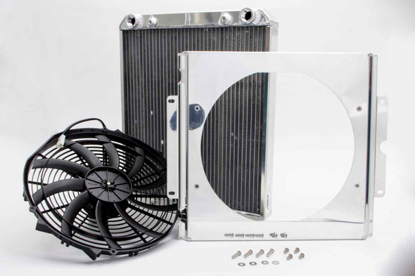 Dragster Radiator w/ Fan and Shroud (AFC80108N)