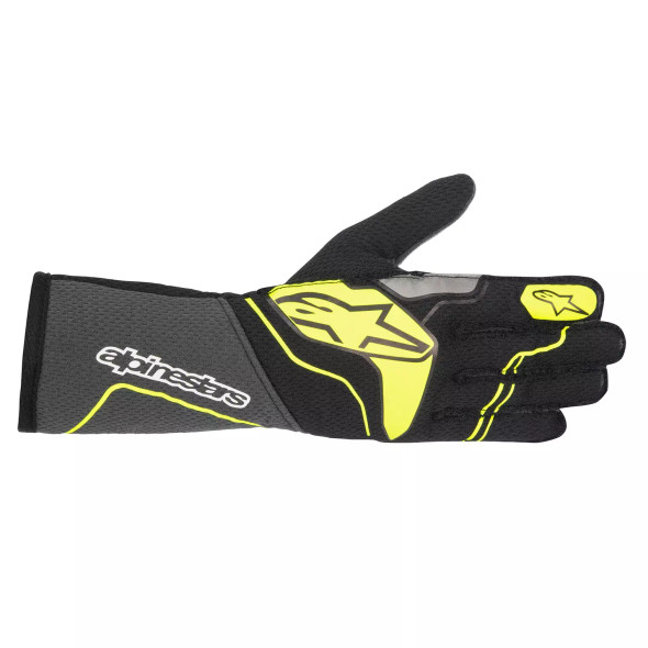 Gloves Tech 1-ZX Gray / Yellow Medium (ALP3550323-9151-M)