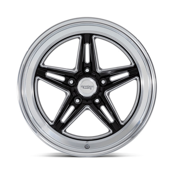 18x10 Goove Wheel 5x4.75 Bolt Circle Gloss Black (AMRVN514BE18103412)