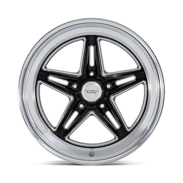 18x8 Goove Wheel 5x4.75 Bolt Circle Gloss Black (AMRVN514BE18803400)