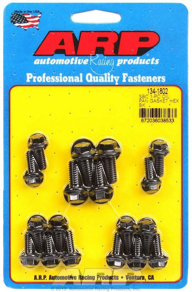 SBC Oil Pan Bolt Kit - 6pt. (ARP134-1802)