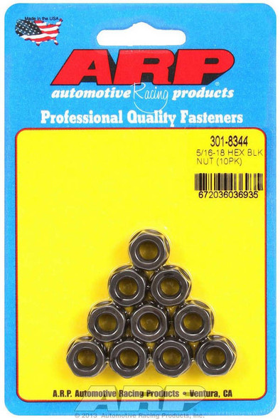 Hex Nut Kit w/Flange 5/16-18 (10pk) (ARP301-8344)