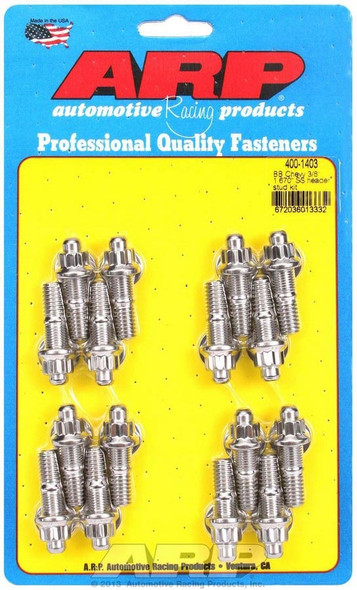 S/S Header Stud Kit - 3/8in x 1.670in OAL (16) (ARP400-1403)