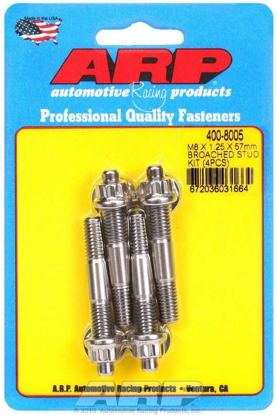 S/S Stud Kit - (4) M8 x 1.25in x 57mm (ARP400-8005)