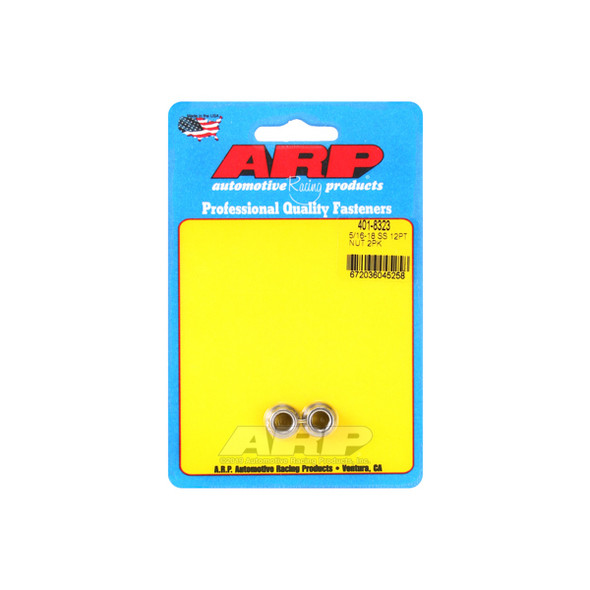 12pt SS Nut 5/16-18 2pk (ARP401-8323)