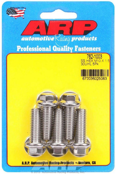 S/S Bolt Kit - 6pt. (5) 10mm x 1.5 x 30mm (ARP762-1003)