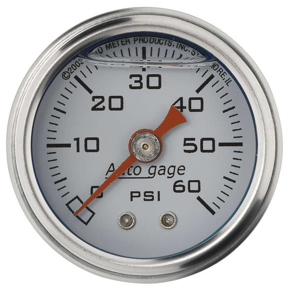 1-1/2in Pressure Gauge 0-60psi- White (ATM2176)