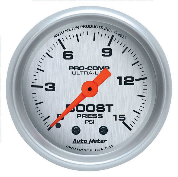 2-1/16 U/L Boost Gauge 0-15psi (ATM4302)