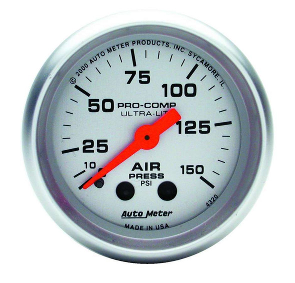 2-1/16in U/L Air Press. Gauge 0-150psi (ATM4320)