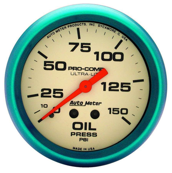 2-5/8 Ultra-Nite Oil Press. Gauge 0-150psi (ATM4523)