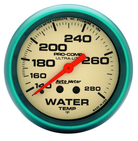 2-5/8 Ultra-Nite Water Temp Gauge 140-280 (ATM4535)