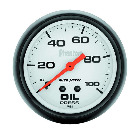 2-5/8in Phantom Oil Pressure Gauge 0-100psi (ATM5821)