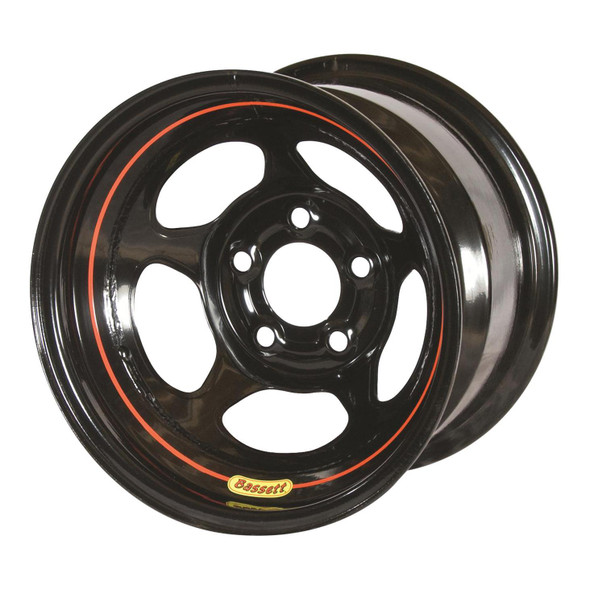 Wheel 13x8 4x4.5in 4in BS Black (BAS38ST4)