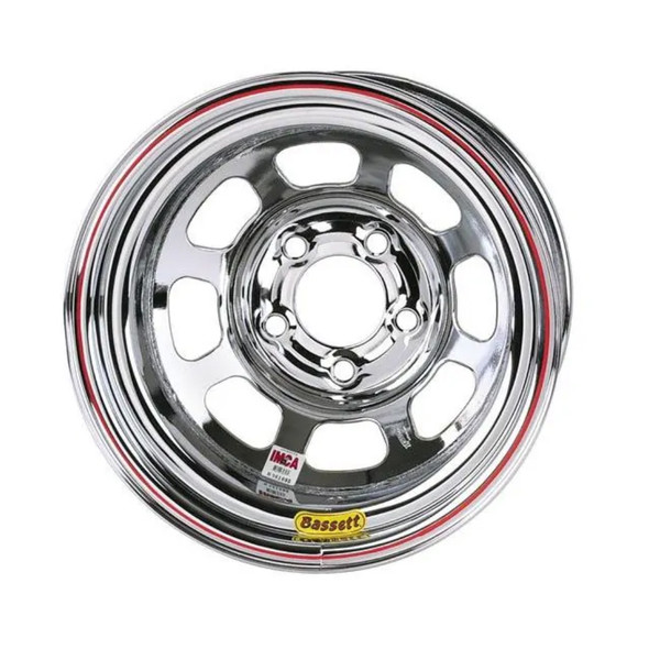 Wheel 14x7 D Hole 4x 100MM 3in Chrome (BAS47SH3C)