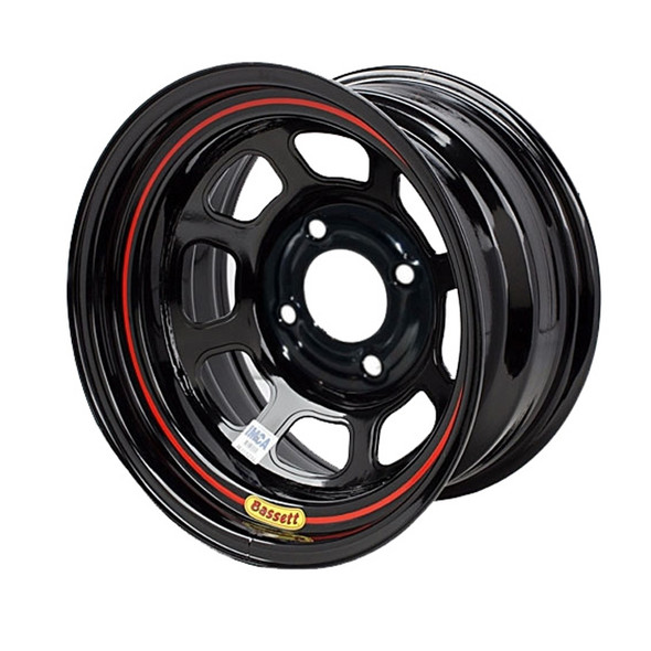 Wheel 15in x 7in 4x4.5in DOT Black (BAS57RT4)