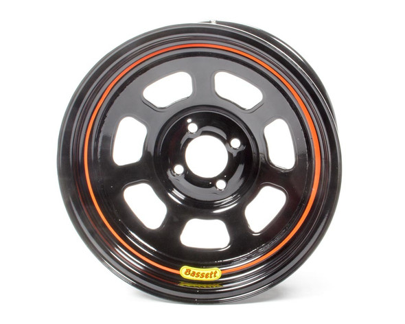 Wheel 15x7 4x100mm D- Hole 4in BS Black (BAS57SH4)