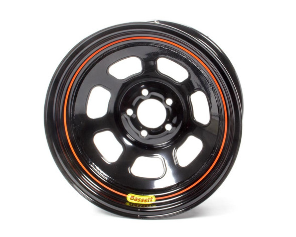 Wheel 15x7 5x100mm D- Hole 3in BS Black (BAS57SN3)