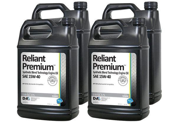 Reliant Premium 15w40 Case 4 x 1 Gallon Jugs (BPO52004-4)