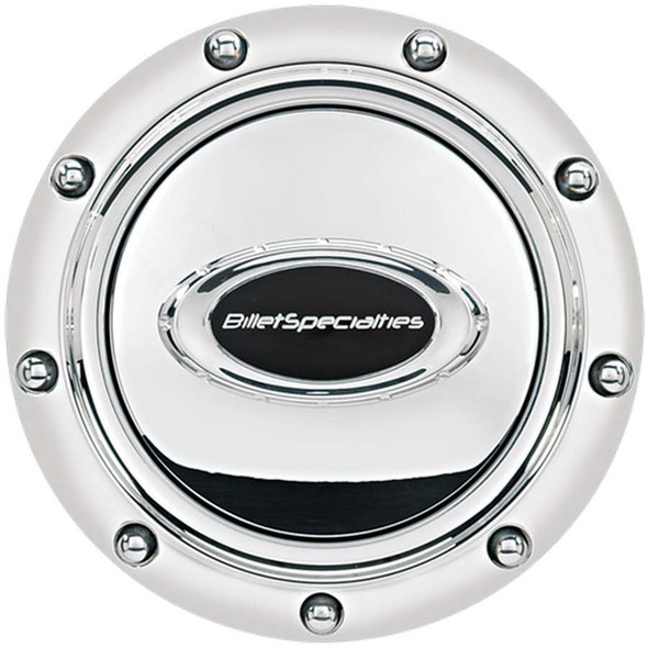 Horn Button Riveted Polished w/Black Logo (BSP32715)