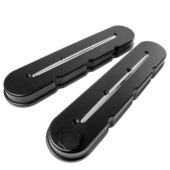 LS Streamline Valve Covers Satin Black (BSP95424)