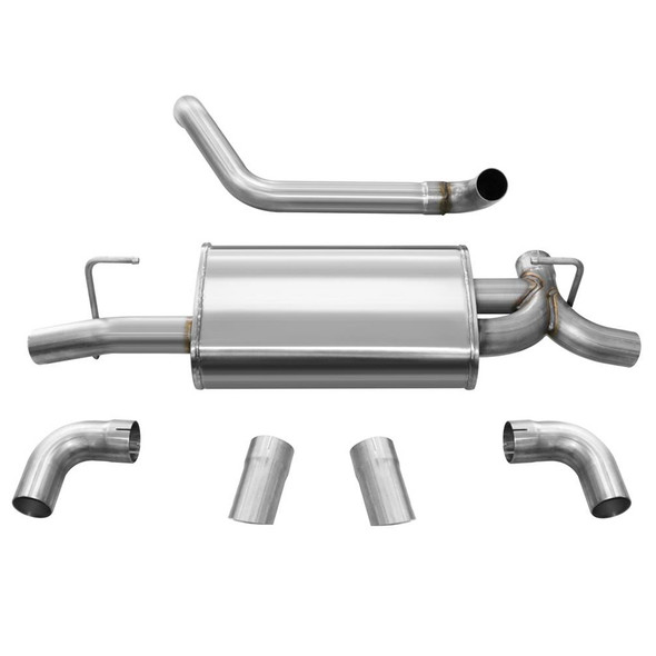 18- Jeep JL 3.6L Axle Back Exhaust w/Turndown (COR21013)