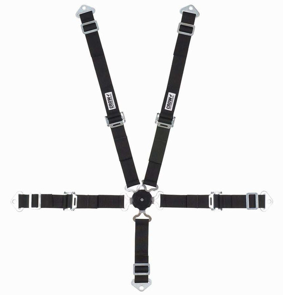 5-Pt Harness 2in Cam Lock Blk Pull Up (CRW11174A)