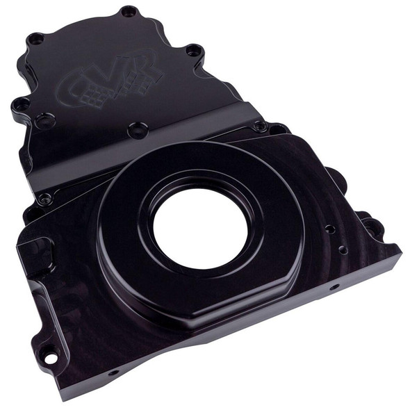 GM LS Billet Timing Cover 2-Piece Black (CVRTC2327BK)