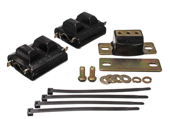 SBC Motor & Trans Mount Kit Zinc Finish Black (ENE3-1130G)