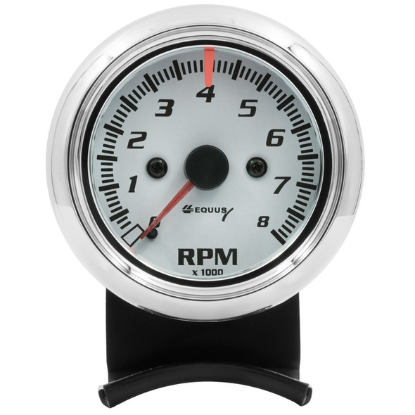 2-1/2 Dia Tachometer 8000 RPM White Dial (EQUE5076)