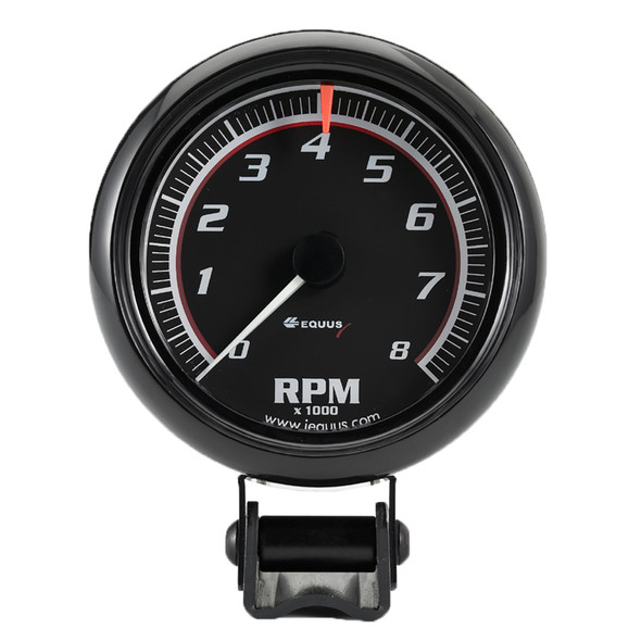 2-1/2 Dia Tachometer 8000 RPM Black Dial (EQUE6086)