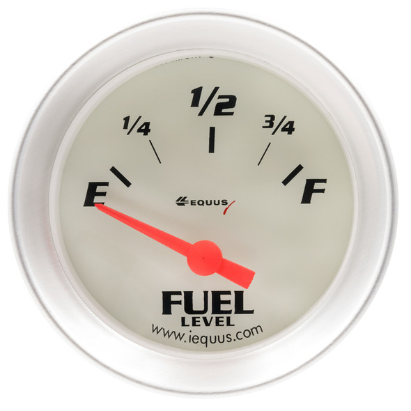 2.0 Dia Fuel Level Gauge Silver (EQUE8363)
