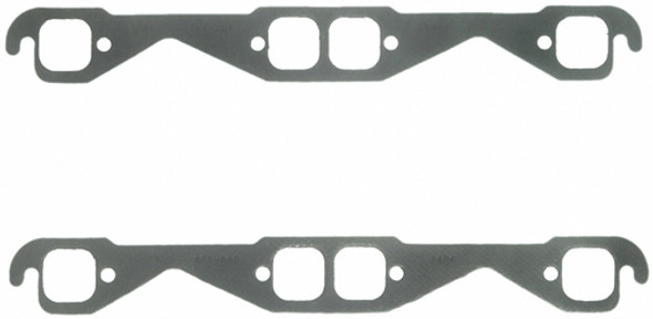 SB Chevy Exhaust Gaskets SQUARE PORTS STOCK SIZE (FEL1404)