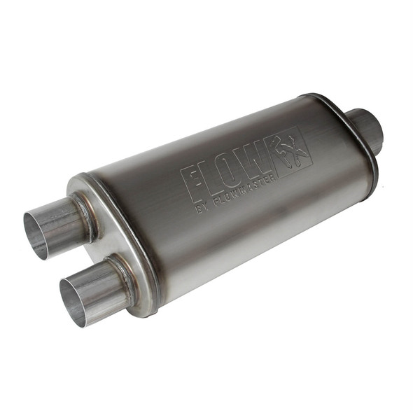 FlowFXMuffler 3.5in Cntr In / 2.5in Dual Out (FLO72587)