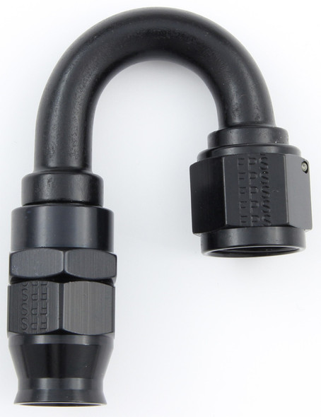 Hose Fitting #8 180 Deg PTFE Black (FRG681808-BL)