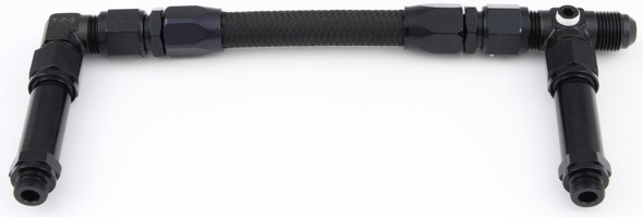 #6 Fuel Line Kit 9/16-24 Dual Inlet Demon Black (FRG930006-BL)