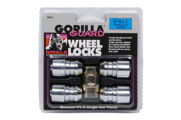 4 Gorilla Guard Locks Acorn 14mm x 1.50 (GOR61641)