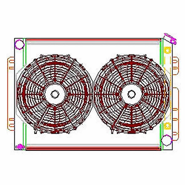 Radiator Combo Unit GM A & F Body (GRICU70009)