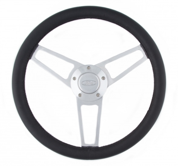 Billet Series Leather St eering Wheel Ford Logo (GRT1903)