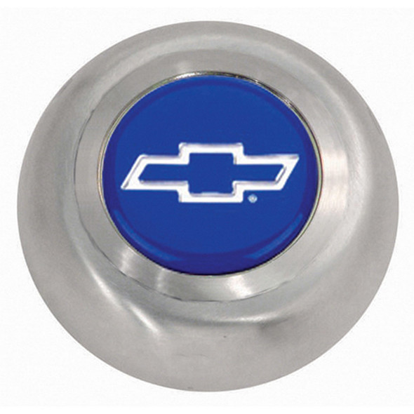 Stainless Steel Button - Blue Bowtie (GRT5644)