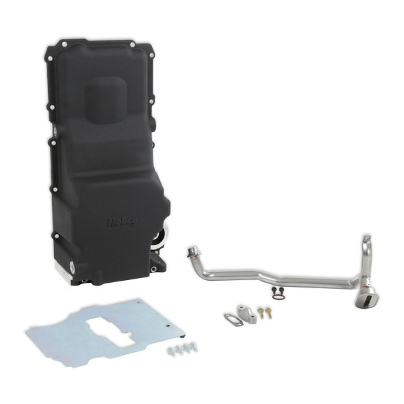 Retro Fit Oil Pan GM LS Engine Swap - Black (HLY302-3BK)