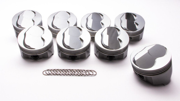 SBF Forged Domed Piston Set 4.030 Bore +6.8cc (ICNIC736.030)