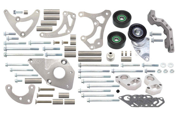 Alternator/Power Steerin Relocation Bracket Kit (ICT551569LS0WP-3)