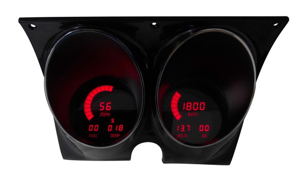 LED Digital Gauge Panel Camaro/Firebird 67-68 (ITLDP4000R)